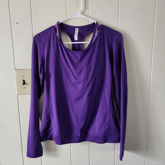 Lucy Vibrant Purple Long Sleeve Top Size S - Picture 1 of 3